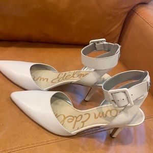 Sam Edelman pumps white 8 worn once to a wedding